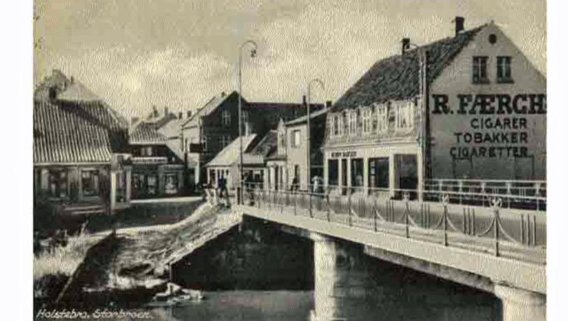 Historisk foto af Storebro i Holstebro