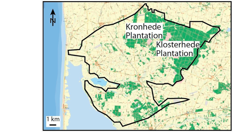 Klosterhede - Kronhede-map