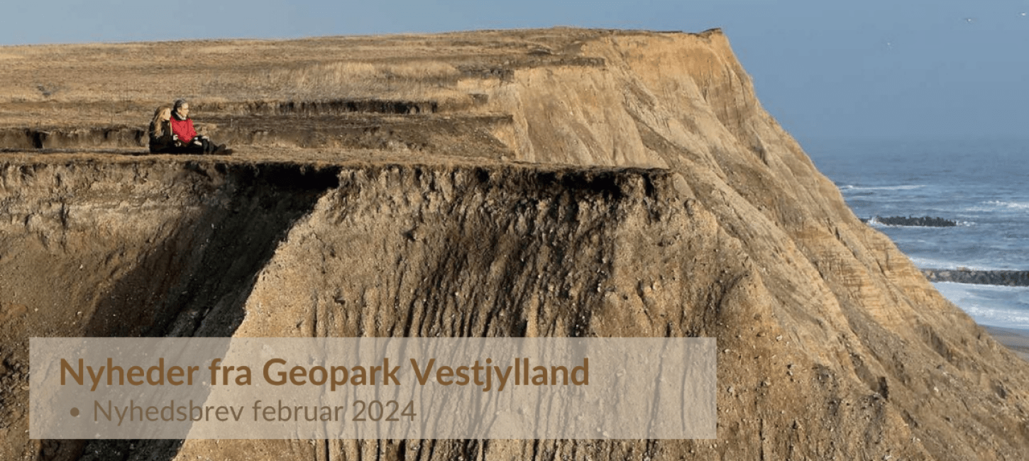 Klint ved Vesterhavet i Geopark Vestjylland