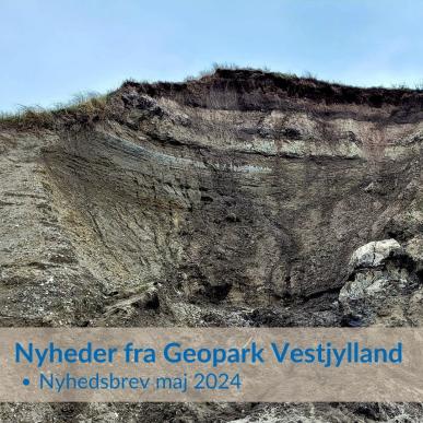 Klint med tekst på