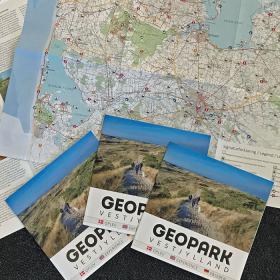 Geopark kortfolder udsnit